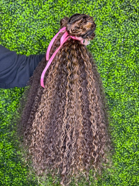 Kinky Curly Wefted